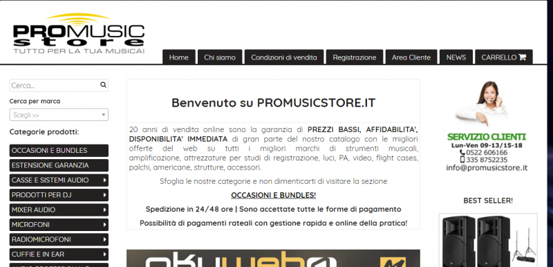 Recensione Promusicstore.it